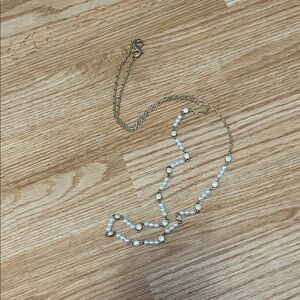 Lia Sophia Gold and White Necklace